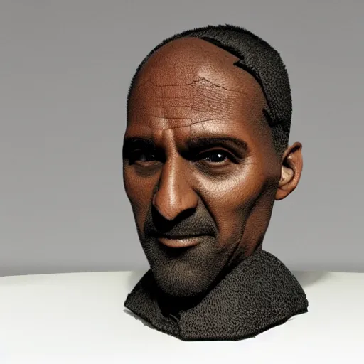 Image similar to 3 dprinted head scary