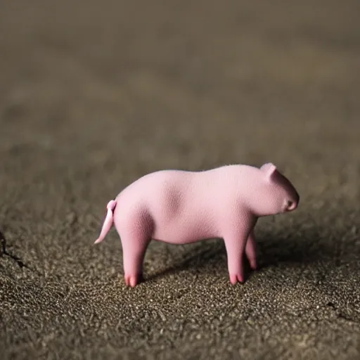 Prompt: minimalistic piglet