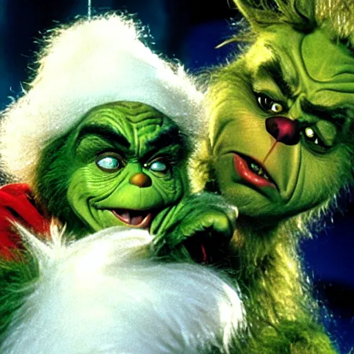 Image similar to A still of Danny Devito as the Grinch in How the Grinch Stole Christmas (2000)