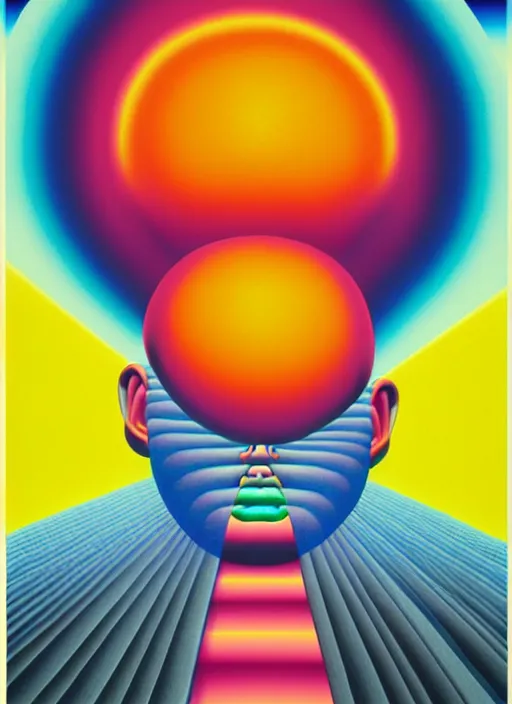 Prompt: head explosion by shusei nagaoka, kaws, david rudnick, airbrush on canvas, pastell colours, cell shaded!!!, 8 k