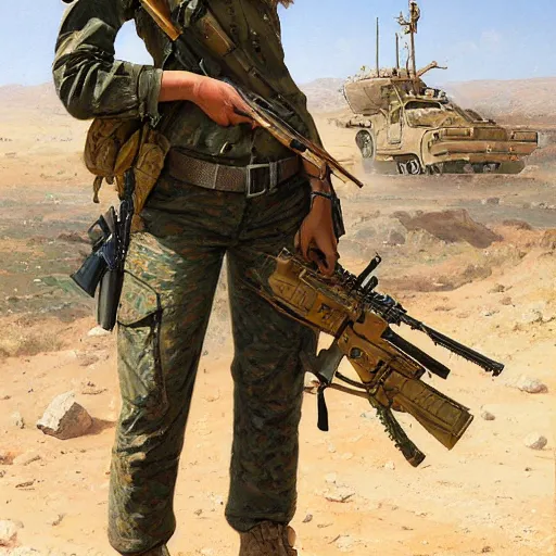 Image similar to beautiful YPJ soldier in the defense of Kobanî in the siege of Kobanî, detailed, centered, digital painting, artstation, concept art, donato giancola, Joseph Christian Leyendecker, Boris Vallejo, Breathtaking, 8k resolution, extremely detailed, beautiful, establishing shot, artistic, hyperrealistic, beautiful face, octane render