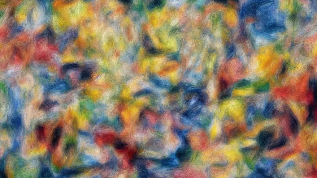 Image similar to abstract art painting, geometry, lines, forms, shapes, in style of pierre - auguste renoir, 4 k, high resolution details,