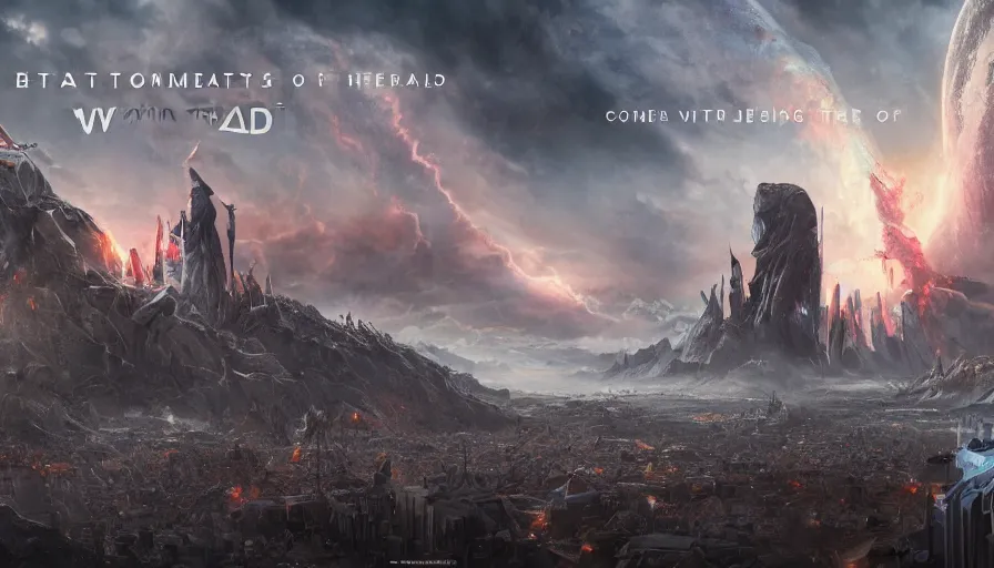 Image similar to movie poster of a blockbuster movie about end of the world with destroyerd washington dc, commercial billboard, hyperdetailed, artstation, cgsociety, 8 k
