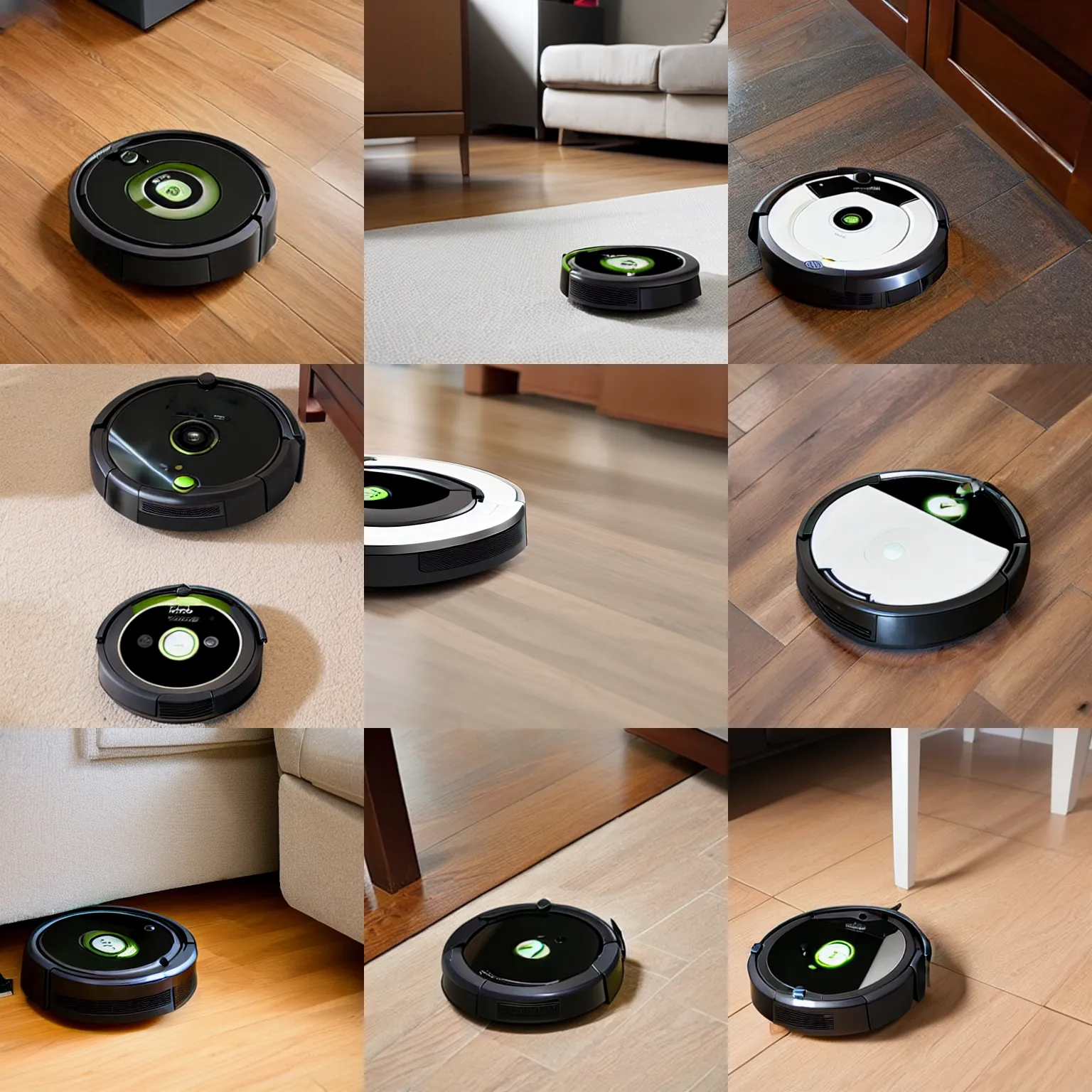 Prompt: roomba with a security camera on it, security camera, photo, realistic