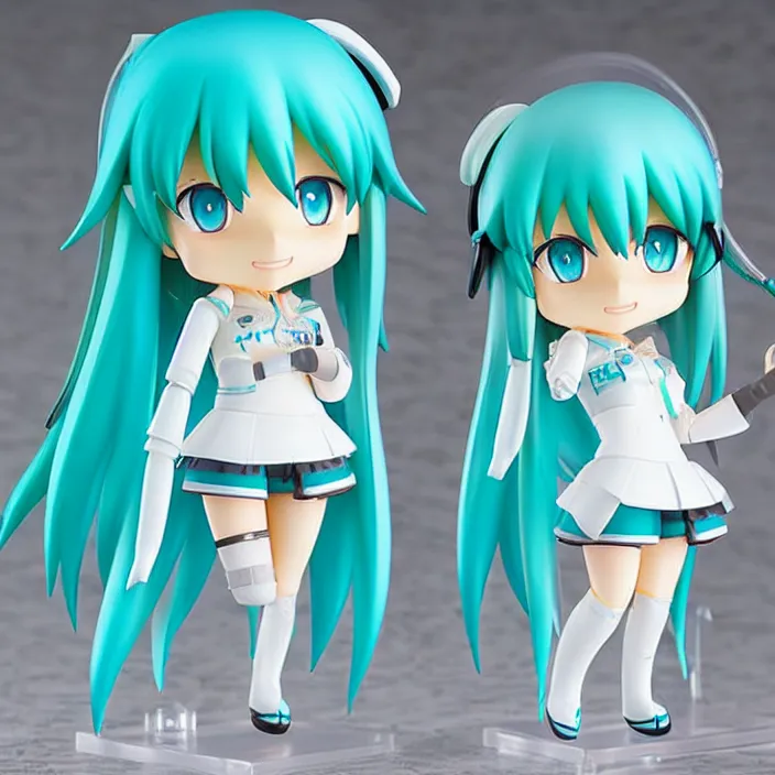 Image similar to hatsune miku, an anime nendoroid of hatsune miku, figurine, detailed product photo