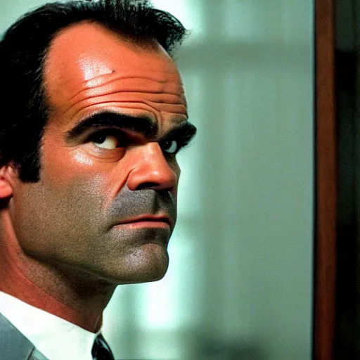 Image similar to steven ogg in american psycho, 4 k, high detail, high - resolution photograph, professional photography, ultra - detail