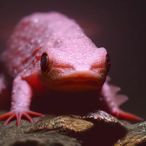 Image similar to a closeup shot of an axolotl, dramatic lighting, cinematic, extremly high detail, photorealistic, cinematic lighting, artstation