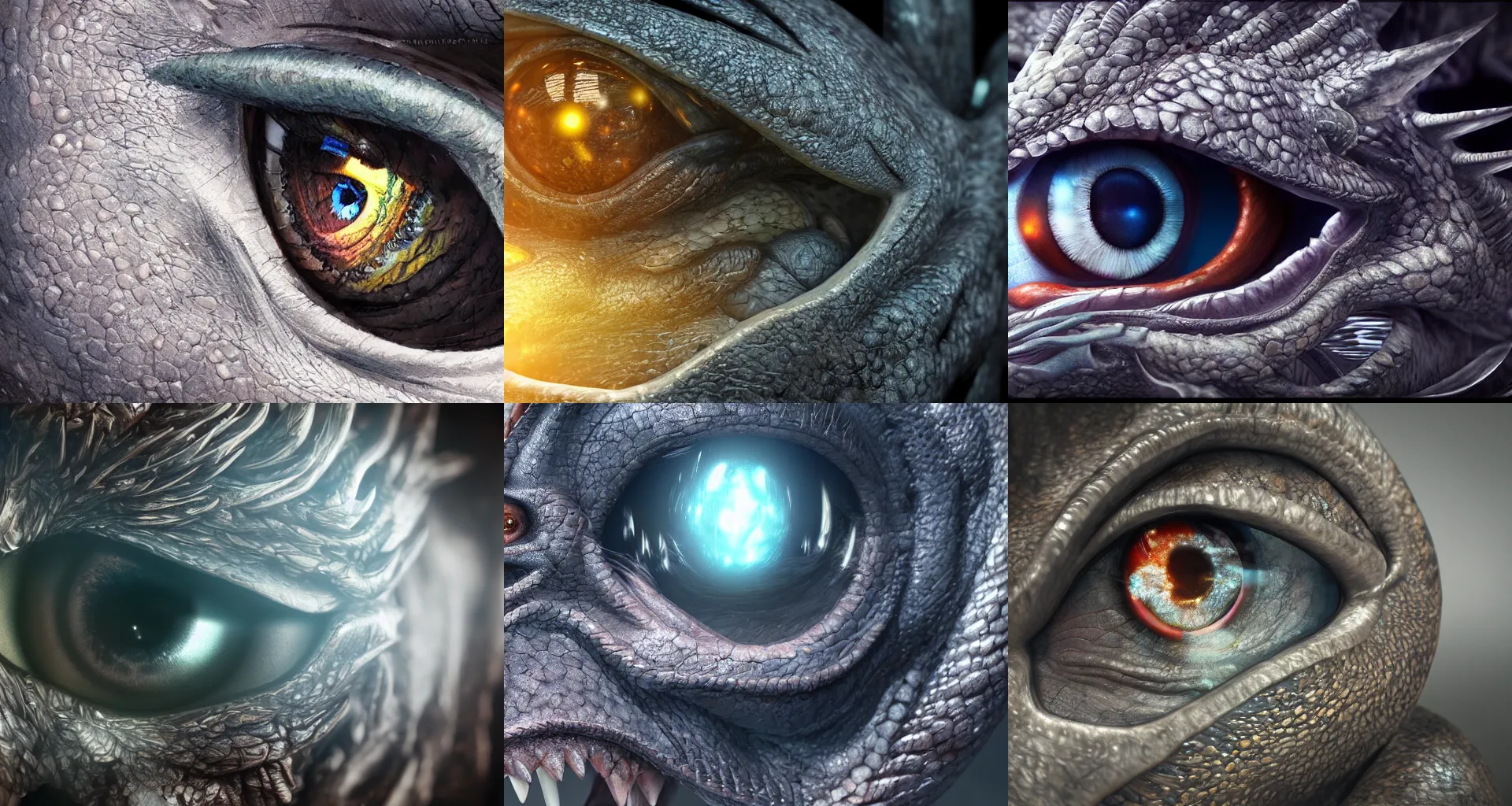 Prompt: closeup of a realistic fantasy dragon eye, digital art, featured in artstation, octane render, cinematic, elegant, intricate, 8k