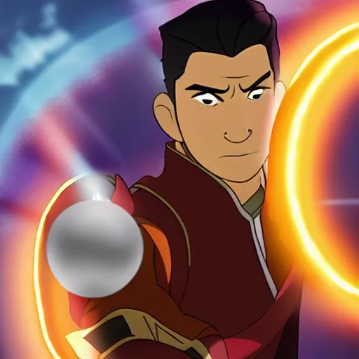 Prompt: Bolin from Legend of Korra eating a glowing orb