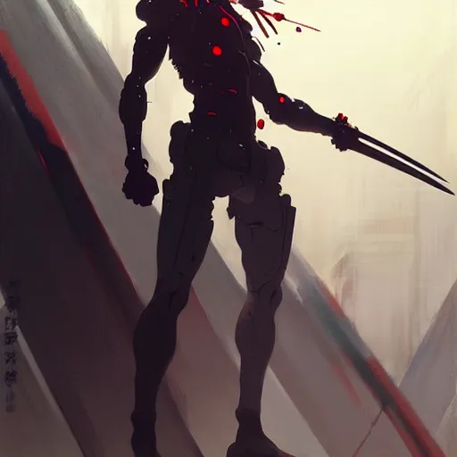 Image similar to cyborg samurai, gapmoe yandere grimdark, trending on pixiv fanbox, painted by greg rutkowski makoto shinkai takashi takeuchi studio ghibli, akihiko yoshida