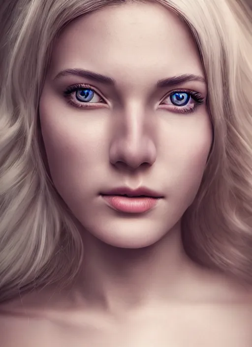 Prompt: a gorgeous norwegian female photo, professionally retouched, soft lighting, realistic, smooth face, full body shot, torso, dress, perfect eyes, sharp focus on eyes, 8 k, high definition, insanely detailed, intricate, elegant, artgerm and jason chan and mark litvokin