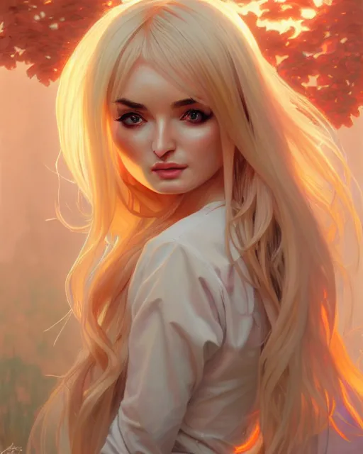 Image similar to beautiful kim petras, perspective, portrait, anime!!, fantasy, ultra detailed, elegant, intricate, dynamic lighting, hyperrealism, digital art, digital painting, artstation, wlop, sharp focus, illustration, art by artgerm and greg rutkowski and alphonse mucha, 8 k