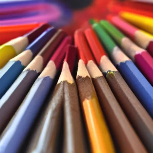 Image similar to crayons inside of glue stick, realistic photography, high detailed