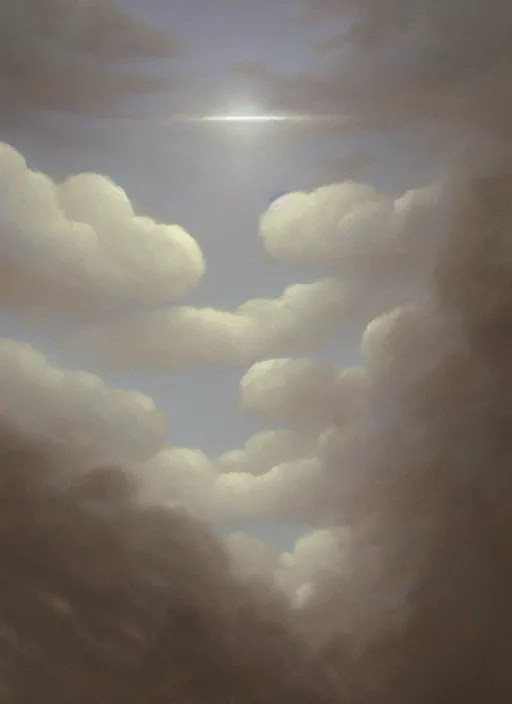 Prompt: faces of old indigenous people made of clouds in the sky, art by christophe vacher