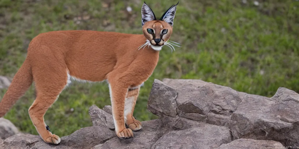 Image similar to caracal in a tuxedo, awarding winning photo, incredible detail, sony 3 5 mm lens