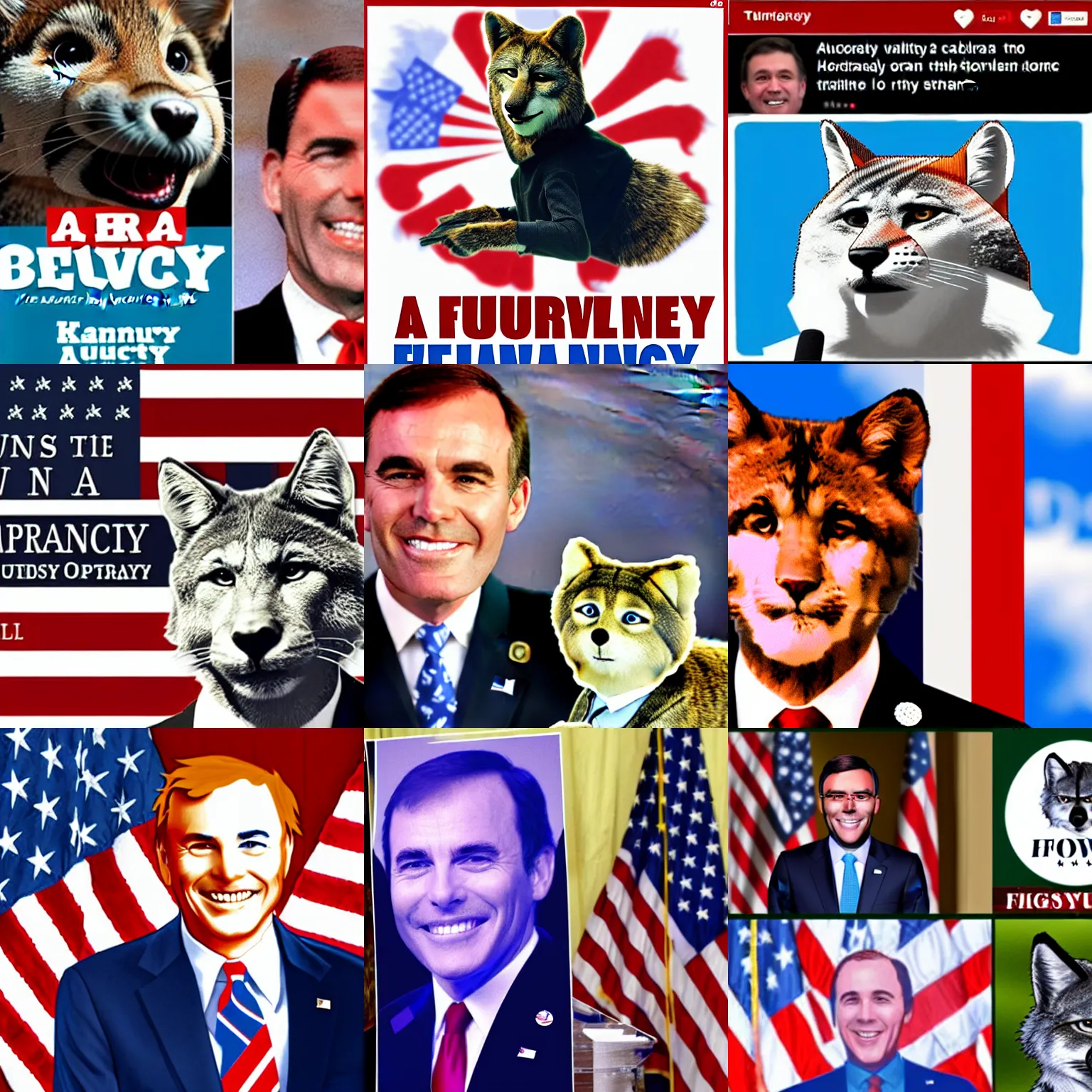 Image similar to a furry presidency