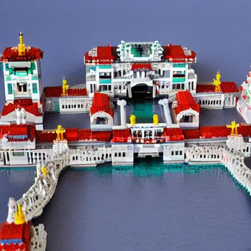 Prompt: summer palace the lego