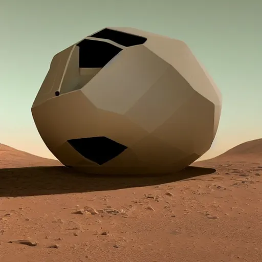 Image similar to futuristic house on mars