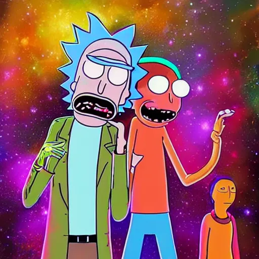 Rick and Morty HD Wallpaper - Intergalactic Adventures by patrika, rick et  morty 