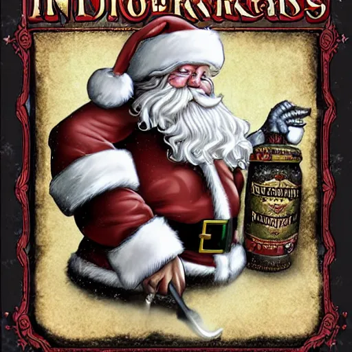 Image similar to Santa stuck in Underdark from Forgotten Realms