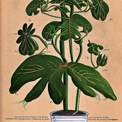 Prompt: dionaea muscipula plant in the style of a vintage scientific drawing