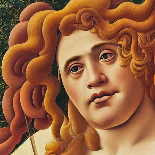 Prompt: Danny Devito as Venus, painting by Sandro Botticelli, detailed, 4k