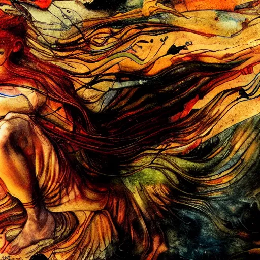 Image similar to the energy of dreams, 8 k resolution, beautiful, dark ambient, neoplasticism art, marvel comics dslr hdr, art by artemisia gentileschi, water color