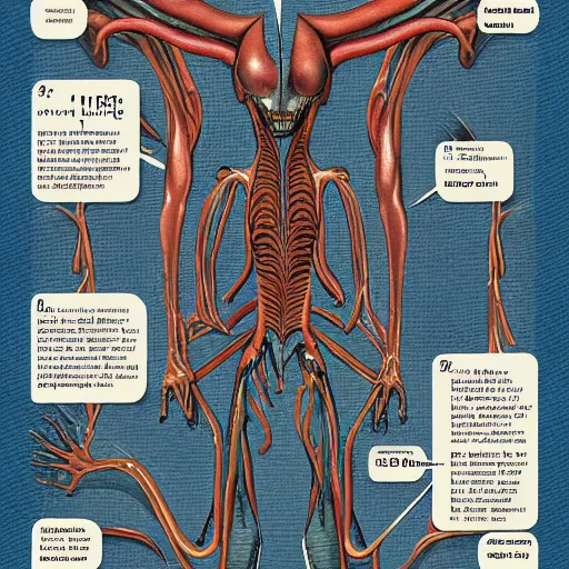 Prompt: alien anatomy Book