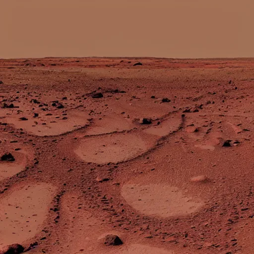 Image similar to a red river on mars.