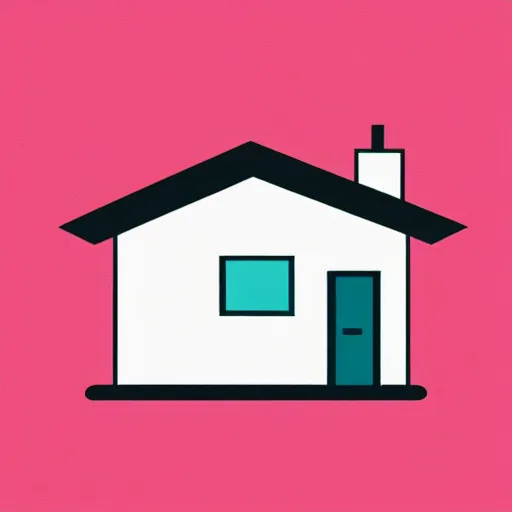 Prompt: house, minimalistic, vectorized logo style