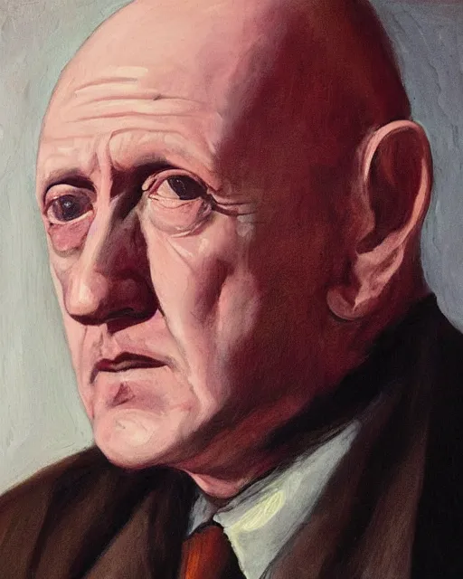 Image similar to jonathan banks as mike ehrmantraut, cinematic lighting, renaissance portrait, oil painting