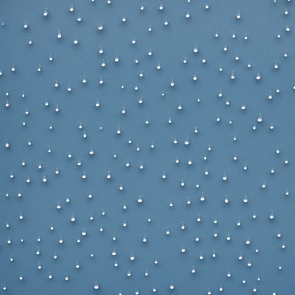 Image similar to large raindrops on blue wall, 8k