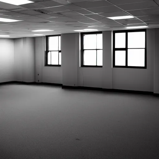 Image similar to empty office, color photograph