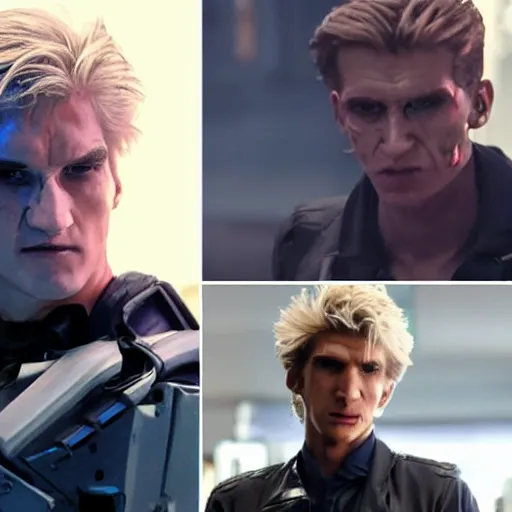 Image similar to still of xqc as terminator, movie still