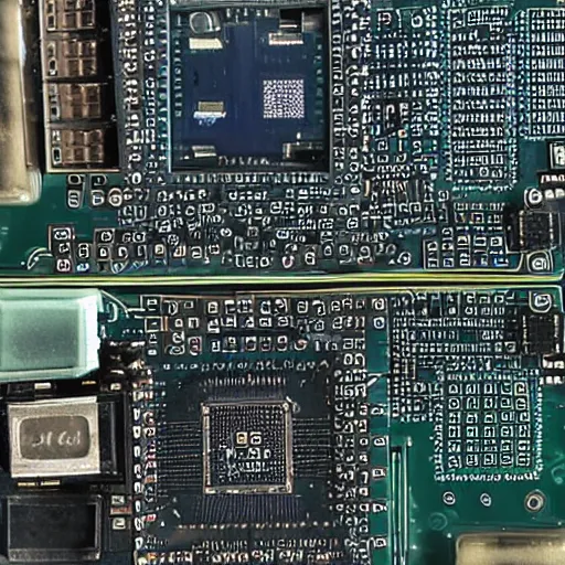 Image similar to gps navigation inside a pcb with installed components