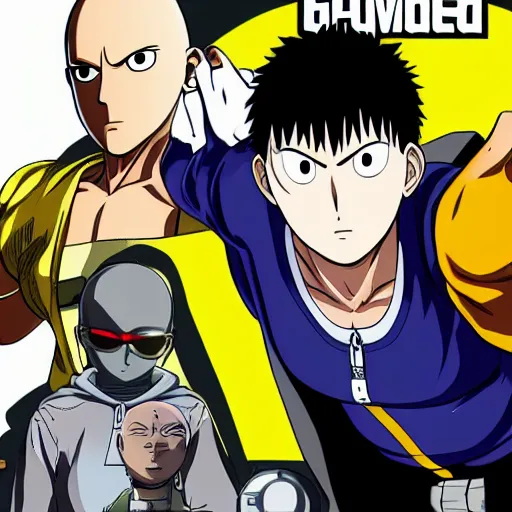 Prompt: Saitama as one punch man as a grand theft auto 5 character