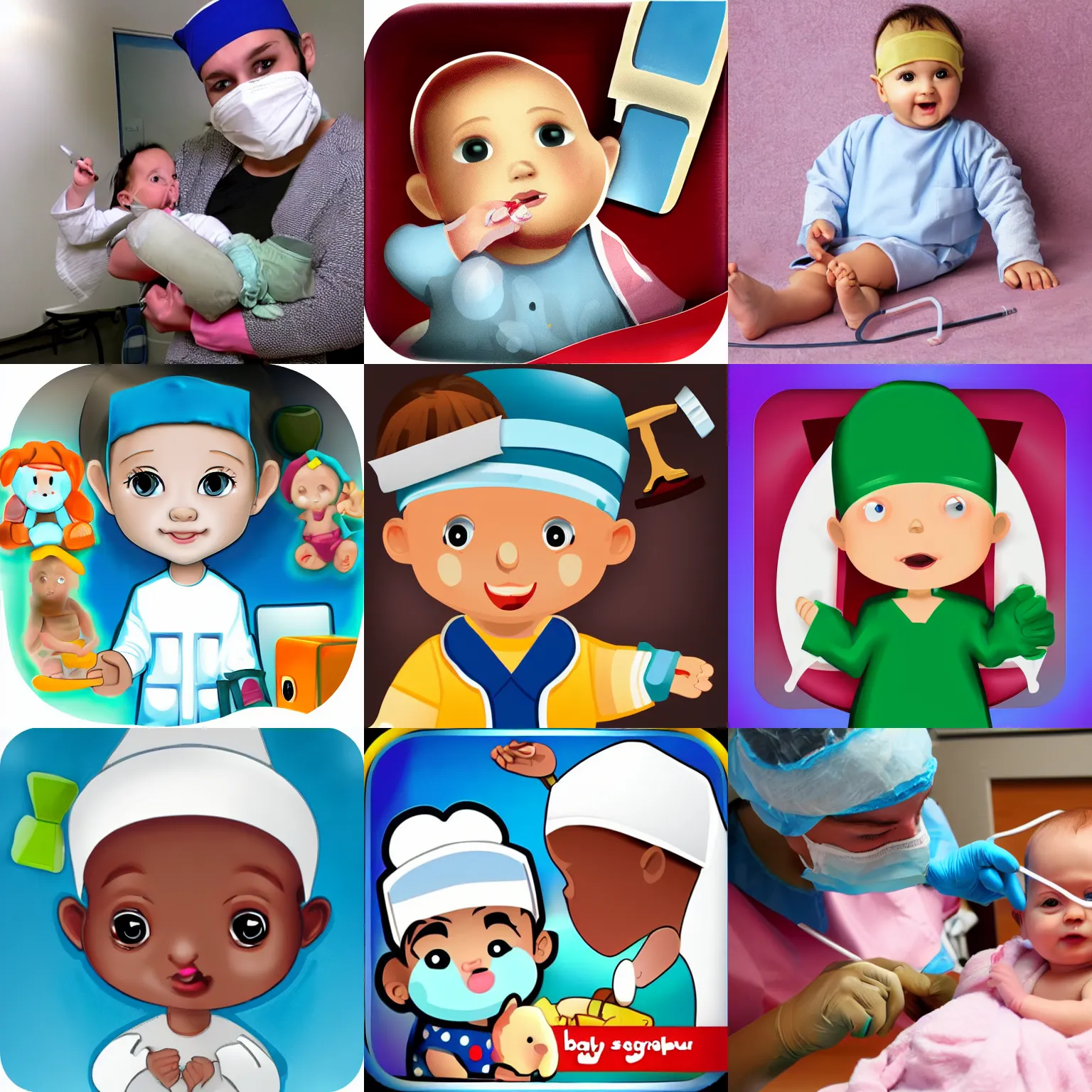 Prompt: baby surgeon