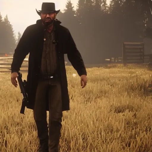 Image similar to Niko Bellic in Red Dead Redemption 2