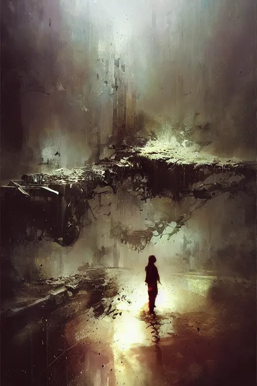 Prompt: contemplation is the womb of treachery., by ryohei hase, by john berkey, by jakub rozalski, by john martin