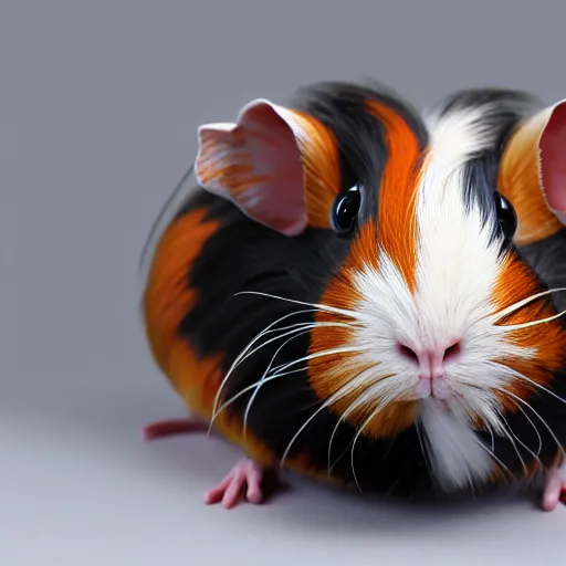 Prompt: this hybrid animal is a fusion of snake and Guinea pig, 8k, HD