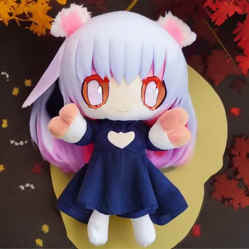 Image similar to cute fumo plush of an anime girl dreaming that she is master of the universe and all creation