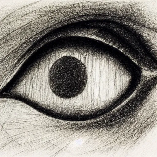 Image similar to grant us eyes, by bauhaus, pencil drawing