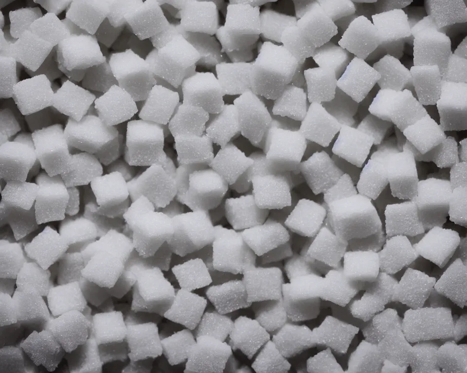 Prompt: sugar cubes in space