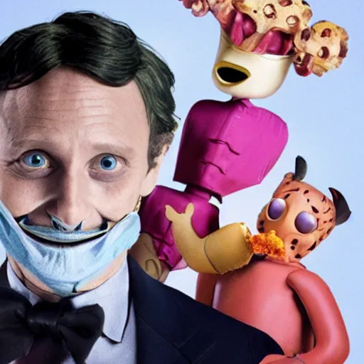 Prompt: Hannibal lector hosts a new children’s tv show!