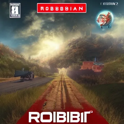 Prompt: Video Game Box Art for the game Robiben Simulator 2022