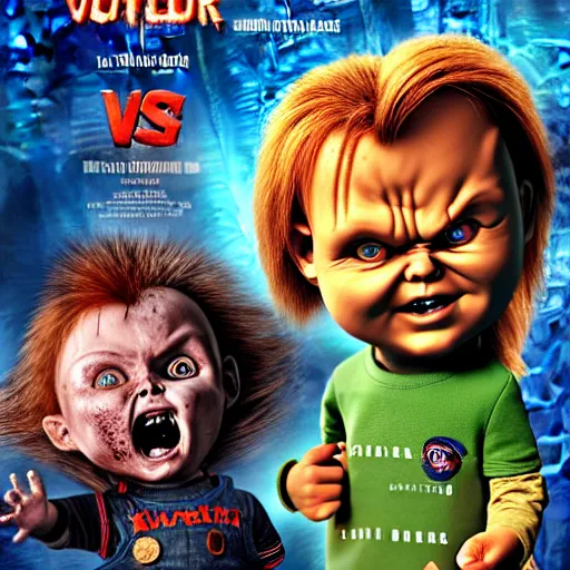 Image similar to Chucky versus Killer Kelowna From Outer Space movie poster