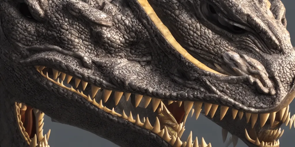 Image similar to a portrait of a chinese dragon, close up, 3 d model, unreal engine 5, sharp focus, 4 k, epic lighting.