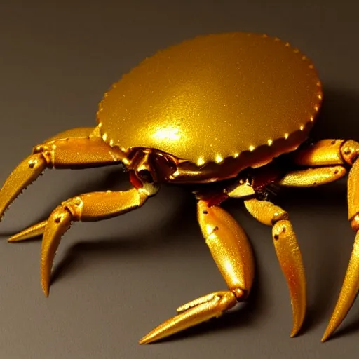 Image similar to magic golden mask designed based off a crab