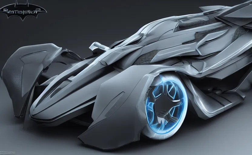 Prompt: A 2025 Batmobile Concept, studio lighting, extreme detail, very high quality, 3D render, octane render