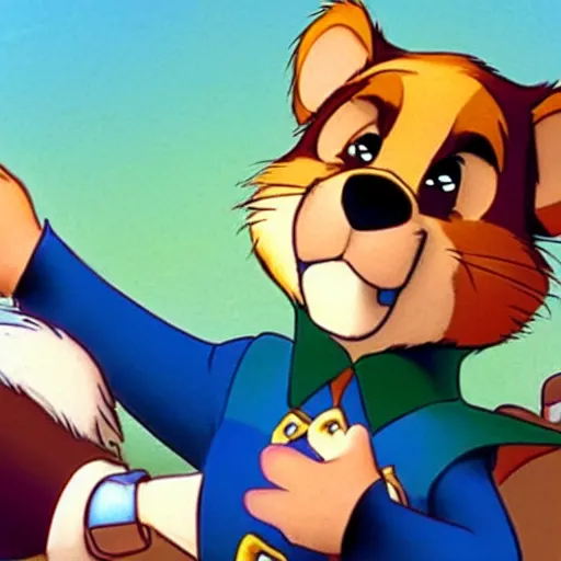 Prompt: talespin, live action